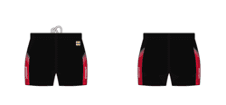 Panzeri HOTPANTS med rødt sidestykke - Med Delta logo