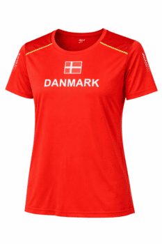 Løbe Tee dame med Danmarks Tryk ( Nyhed) 