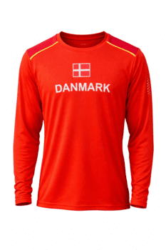 Langærmet løbetrøje med Danmarks Tryk Dame (Nyhed )