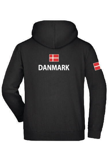 Hooded Sweat med Danmark logo