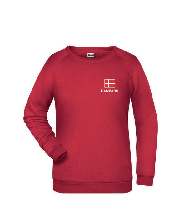 Sweatshirt med Danmarks logo