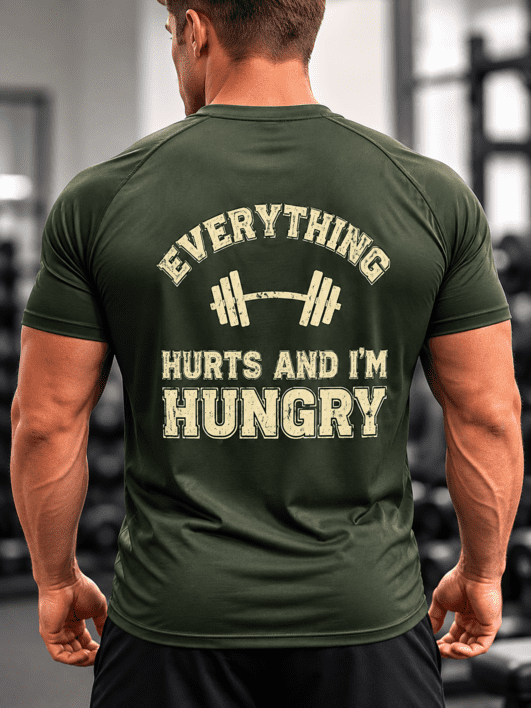 Funktionel T-shirt med statement