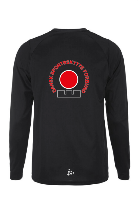 Langærmet funktionel bluse med DSF logo