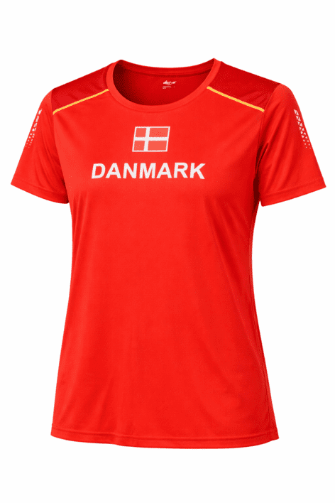 Løbe Tee dame med Danmarks Tryk ( Nyhed) 