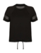 Trænings T-shirt  med bindebånd og detalje på ryggen