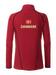 Shirt, lange ærmer og zip, med DK print, rød - James & Nicholson