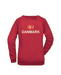 Sweatshirt med Danmarks logo rød