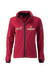 Softshell, Sports jakke, rød - med Masters print - Kvinde / Mand - James & Nicholson