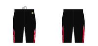 Panzeri TIGHTS med rødt sidestykke  - Med Delta logo